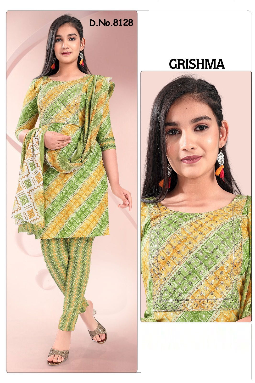 Grishma 8128 Readymade Salwar Suit Catalog